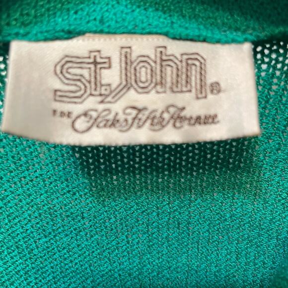 St. John Collection Vibrant Green Mini Dress - Picture 4 of 6